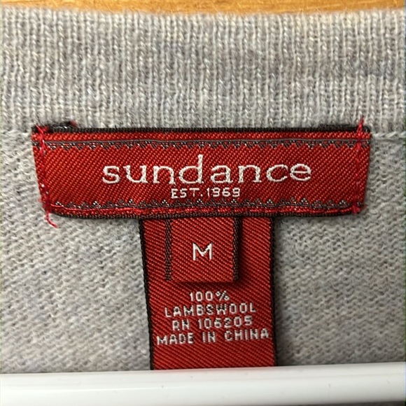 Sundance Women’s ‎ gray 100% Lambs Wool Long Sleeve Pullover Sweater Md casual - Picture 2 of 7
